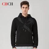 CHCH Fashion Men's Hoodie 100% Cotton Casual Sweater Thermal Underwear Sweater Autumn and Winter Men's Hoodie