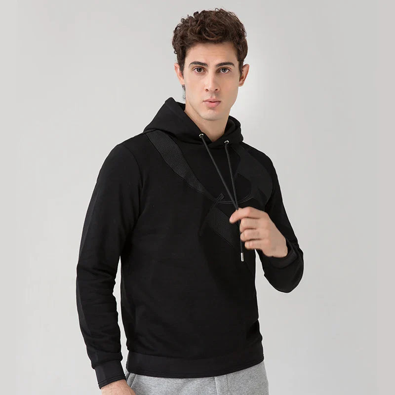 CHCH Fashion Men's Hoodie 100% Cotton Casual Sweater Thermal Underwear Sweater Autumn and Winter Men's Hoodie