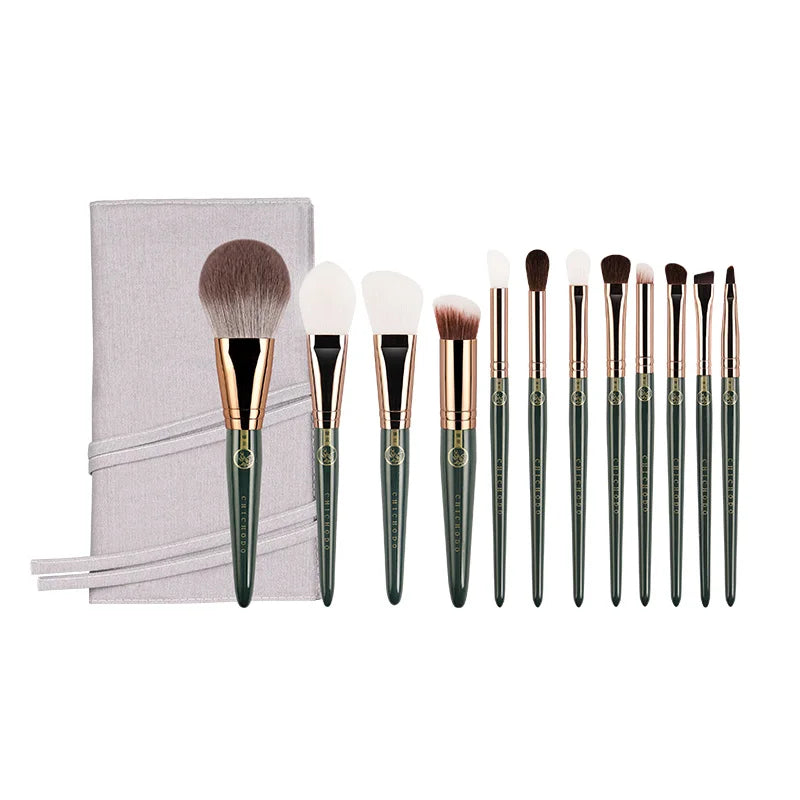 CHICHODO Makeup Brush-Green Cloud Cosmetic Brushes Series-High Quality Animal/Fiber Beauty Pens-Professional Make up Tools