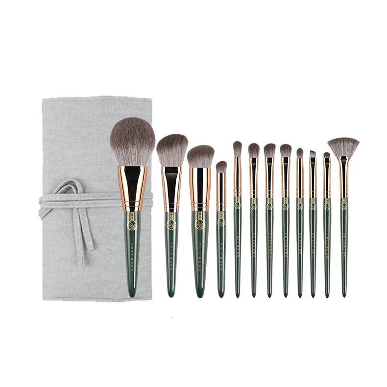 CHICHODO Makeup Brush-Green Cloud Cosmetic Brushes Series-High Quality Animal/Fiber Beauty Pens-Professional Make up Tools