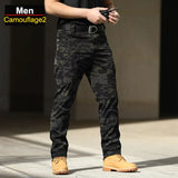 CHRLCK Men's Anti-scratch Tactical Pants Elasticity Hiking Trousers Men Waterproof Hunting Fishing Camping Pants Wear-resistant