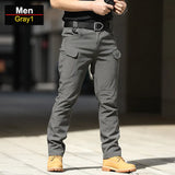 CHRLCK Men's Anti-scratch Tactical Pants Elasticity Hiking Trousers Men Waterproof Hunting Fishing Camping Pants Wear-resistant