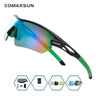 COMAXSUN Professional Polarized Cycling Glasses Bike Goggles Outdoor Sports Bicycle Sunglasses UV 400 With 5 Lens TR90 2 Style