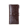 CONTACT'S Genuine Leather Wallets for Men Long Casual Bifold Men Clutch Wallet Card Holder Coin Purse Money Clip Women's Wallets