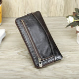 CONTACT'S Genuine Leather Wallets for Women Long Zipper Fashion Women's Purses Skull Pattern Card Holder Coin Pocket Female Bags