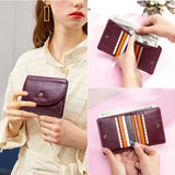 CONTACT'S Genuine Leather Wallets for Women Short Fashion Women's Purses Handbags Female Bags Card Holder Coin Purses Money Clip