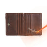 CONTACT'S Magic Wallets Genuine Leather Men Slim Wallets RFID Card Holders Money Clip Ultra Thin Small Mini Wallets for Men Gift