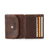 CONTACT'S Magic Wallets Genuine Leather Men Slim Wallets RFID Card Holders Money Clip Ultra Thin Small Mini Wallets for Men Gift