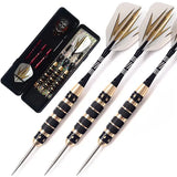 CUESOUL Professional Archer 20/23/26 Grams Steel Tip Darts -- Black Coating Brass Barrels