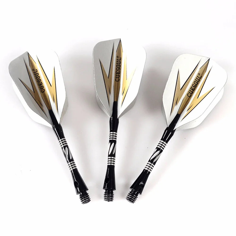 CUESOUL Professional Archer 20/23/26 Grams Steel Tip Darts -- Black Coating Brass Barrels