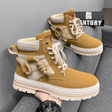 CYYTL Men Boots Casual Shoes Winter Designer Luxury Platform Cowboy Military Chelsea Leather Tactical Work Safety Ankle Sneakers