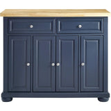 Cabinet Kitchen Furniture Madison Kitchen Island With Butcher Block Top Wheelbarrow Navy Bar Cart Portable Trolley Shelf Chariot