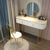 Cabinets Bedroom Tables Luxury Solid Dresser Vanity Dressing Modern Mirror Tables With Makeup Comfortable Bedroom Drawers