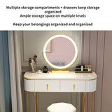 Cabinets Bedroom Tables Luxury Solid Dresser Vanity Dressing Modern Mirror Tables With Makeup Comfortable Bedroom Drawers