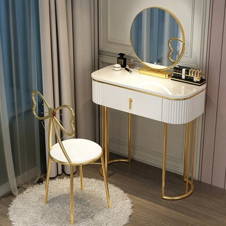 Cabinets Bedroom Tables Luxury Solid Dresser Vanity Dressing Modern Mirror Tables With Makeup Comfortable Bedroom Drawers