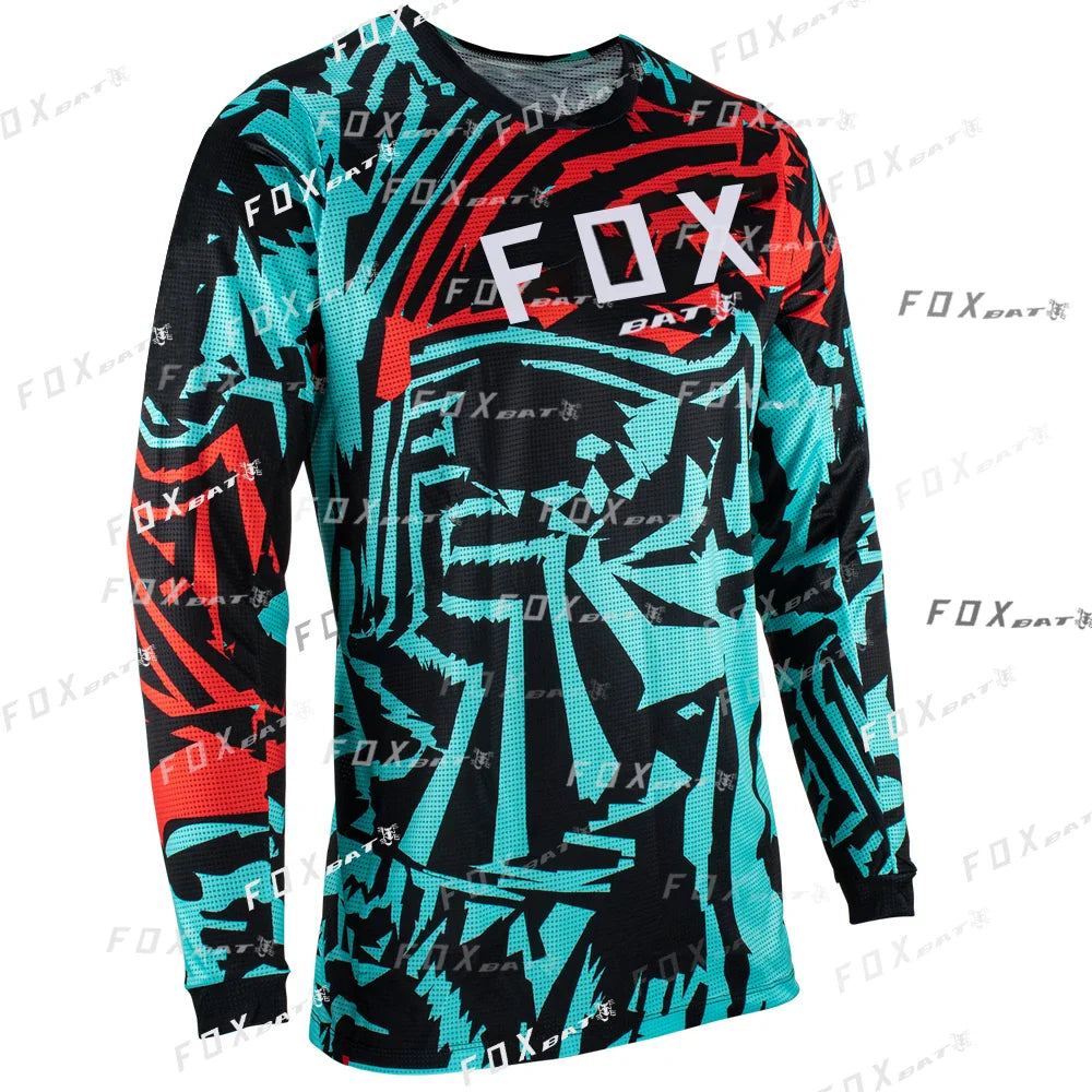 Camiseta Motocross Shirt BAT FOX Downhill Jersey Enduro MTB T-Shirt Mountain Motorcycle Cycling Jersey Maillot Ciclismo Hombre