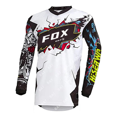 Camiseta Motocross Shirt BAT FOX Downhill Jersey Enduro MTB T-Shirt Mountain Motorcycle Cycling Jersey Maillot Ciclismo Hombre