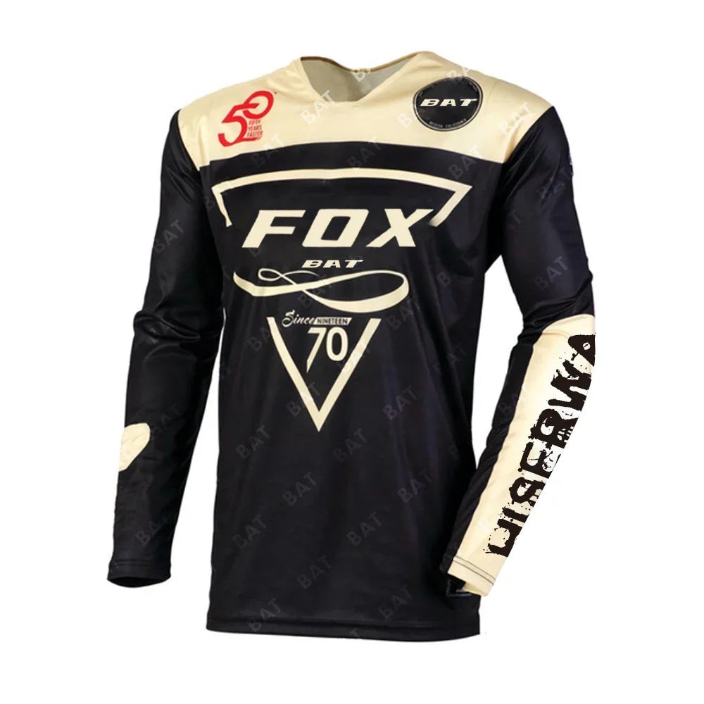 Camiseta Motocross Shirt BAT FOX Downhill Jersey Enduro MTB T-Shirt Mountain Motorcycle Cycling Jersey Maillot Ciclismo Hombre