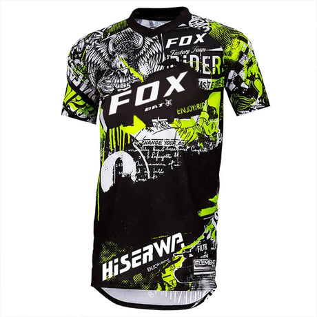 Camiseta Motocross T-Shirt Short Sleeves BAT FOX T-Shirt Downhill Jersey Off Road Motorcycle Cycling jersey Maillot ciclista