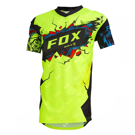 Camiseta Motocross T-Shirt Short Sleeves BAT FOX T-Shirt Downhill Jersey Off Road Motorcycle Cycling jersey Maillot ciclista