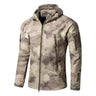 Camouflage Army Tactical Hooded Jackets Uniform Softshell Warm Fleece Waterproof Men's Male Coat Military Windbreakers Clothing