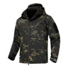 Camouflage Army Tactical Hooded Jackets Uniform Softshell Warm Fleece Waterproof Men's Male Coat Military Windbreakers Clothing