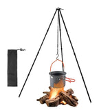 Camping Bonfire Tripod Portable Triangle Support For Hanging Pot Survival Outdoor Campfire Cookware Picnic Cooking Grill Tool