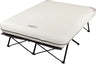 Camping Cot, Air Mattress, & Pump Combo, Folding Camp Cot & Air Bed with Side Table & Battery-Operated Pump,