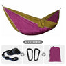 Camping Hammock For Single 220x100cm Outdoor Hunting Survival Portable Garden Yard Patio Leisure Parachute Hammock Swing Travel