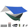 Camping Hammock with Bug Net and Rainfly Tarp,118x118in Portable Waterproof and UV Protection Hammock Tent for Indoor, Outdoor