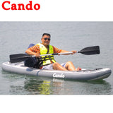 Cando Inflatable Boats Clip Net Fishing Boat Rowing Boat Slats Bottom For Drifting Outdoor Canoeing Kayaking Racing Boats Ships