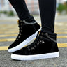 Canvas Ankle Boots for Man 2022 Fashion Casuals Men Shoes Winter Plush Warm Male Canvas Shoes Footwear Large Size 46 47