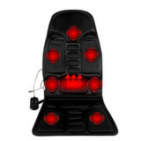 Car Home Office Full-Body Massage Cushion Heat 7 Motors Vibrate Mattress Back Neck Mat Chair Massage Relaxation Seat 12V