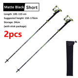 Carbon Fiber Folding Walking Stick 5 sections Adjustable Lightweight Mountain-climbing Crutch Outdoor Hiking