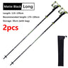 Carbon Fiber Folding Walking Stick 5 sections Adjustable Lightweight Mountain-climbing Crutch Outdoor Hiking