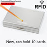 Card Holder Men RFID Blocking Aluminum Metal Slim Wallet Money Bag Anti-scan Credit Card Holder Thin Case Small Male Purses