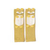 Cartoon Animal Leg Warmers For Kids Non Slip Knee Protector Baby Girl Boys Tights Toddler Crawling Pad Knee Socks