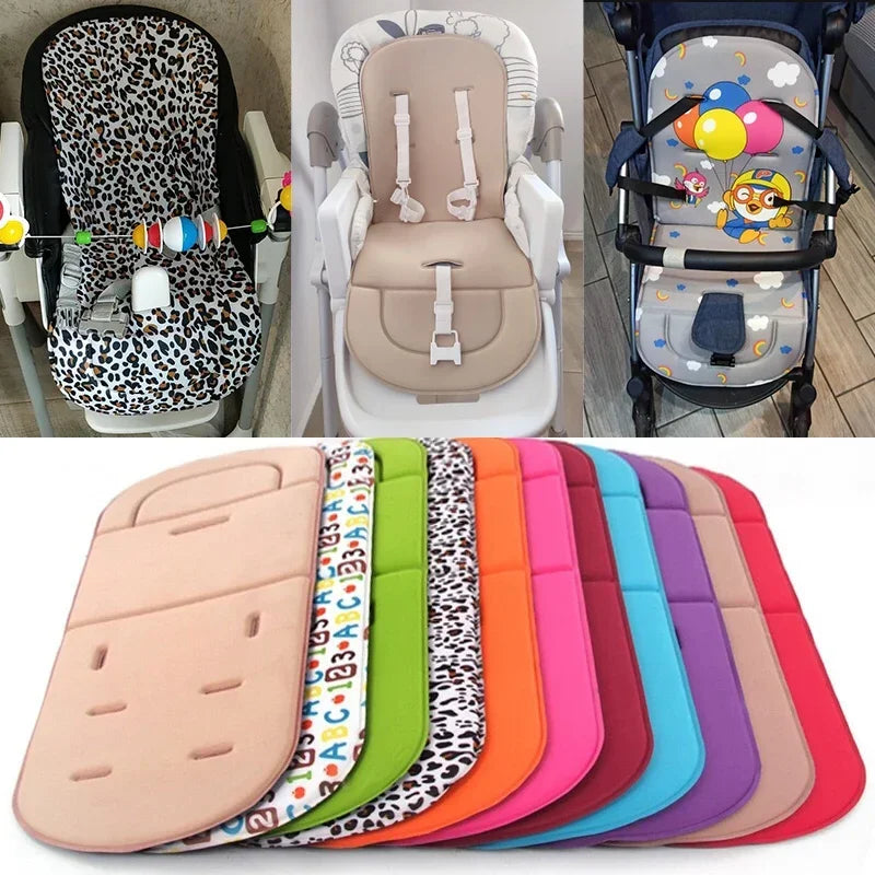 Cartoon Baby Stroller Seat Cushion Kids Pushchair Car Cart High Chair Trolley Seat Pad Soft Mattress Baby Stroller Accessories