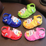 Cartoon Rabbit Sandals Summer Baby Girls' Shoes Home Anti Slip Infant Girl‘s Sandal Soft Sole Beach Kids Shoes