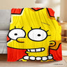 Cartoon S-simpsons-s Blanket Soft Comfortable Living Room Sofa Bed Portable Flannel Blankets Children Bedroom Decoration Gift