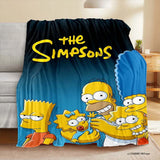 Cartoon S-simpsons-s Blanket Soft Comfortable Living Room Sofa Bed Portable Flannel Blankets Children Bedroom Decoration Gift