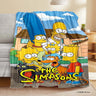 Cartoon S-simpsons-s Blanket Soft Comfortable Living Room Sofa Bed Portable Flannel Blankets Children Bedroom Decoration Gift