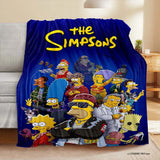 Cartoon S-simpsons-s Blanket Soft Comfortable Living Room Sofa Bed Portable Flannel Blankets Children Bedroom Decoration Gift