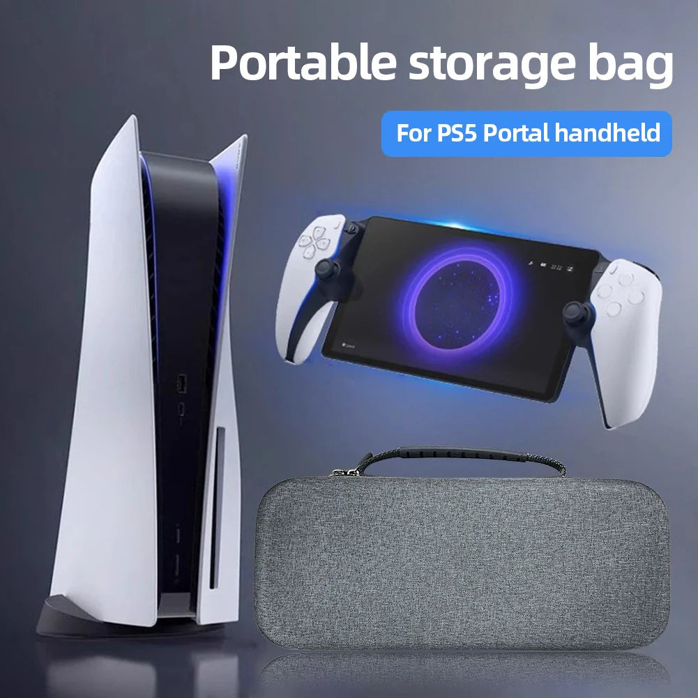 Case Bag For PS5 Portal Travel Carrying Case Handheld Game Console Protective Hard Case Bag Accessories For PlayStation 5 Portal