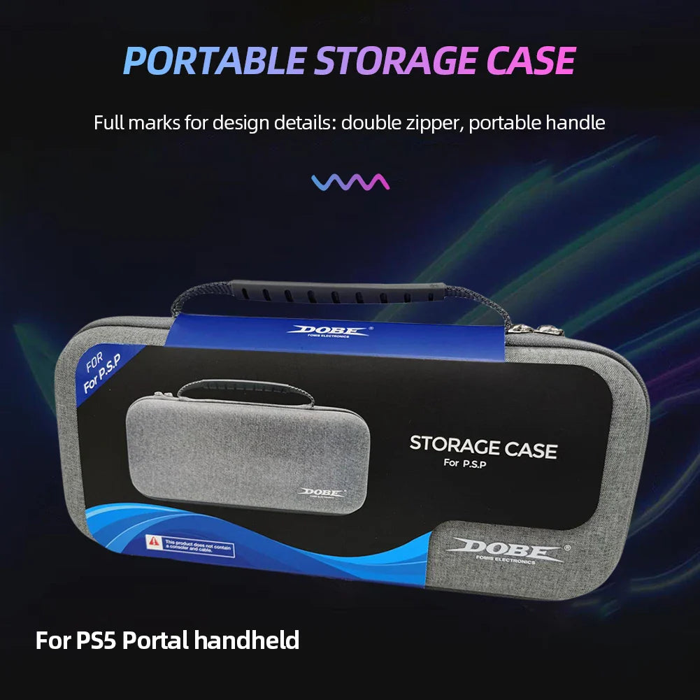 Case Bag For PS5 Portal Travel Carrying Case Handheld Game Console Protective Hard Case Bag Accessories For PlayStation 5 Portal