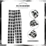 Casual Plaid Pants 4XL Sleepwear Men's Pajama Pants Spring Summer Cotton Trousers for Men Pajamas Male Comfortable Home PJ Pants