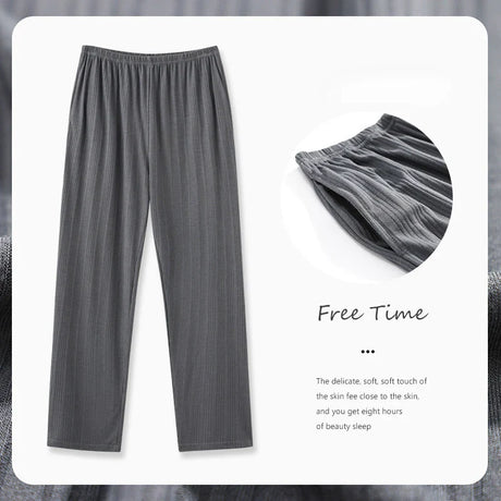 Casual Plaid Pants 4XL Sleepwear Men's Pajama Pants Spring Summer Cotton Trousers for Men Pajamas Male Comfortable Home PJ Pants