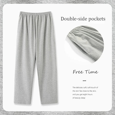 Casual Plaid Pants 4XL Sleepwear Men's Pajama Pants Spring Summer Cotton Trousers for Men Pajamas Male Comfortable Home PJ Pants