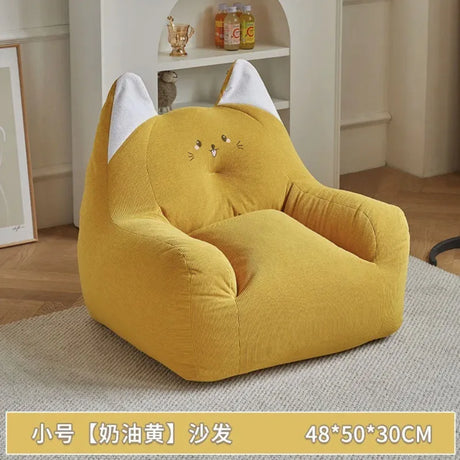 Cat Shape Cute Sofa Children-Sofa Reading Corner Baby Lazy Sofa Stool Girl Boy Baby Cute Small Sofa Chair Cartoon Seat Kids-Sofa