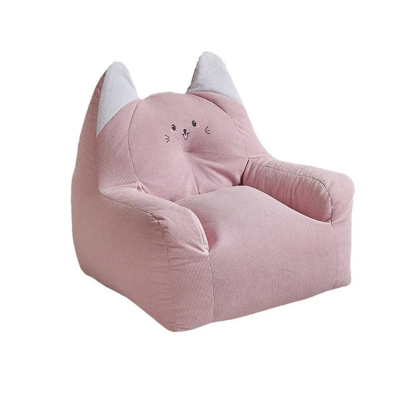 Cat Shape Cute Sofa Children-Sofa Reading Corner Baby Lazy Sofa Stool Girl Boy Baby Cute Small Sofa Chair Cartoon Seat Kids-Sofa